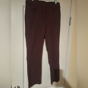 Maurices Straight Leg Pants in Deep Brown